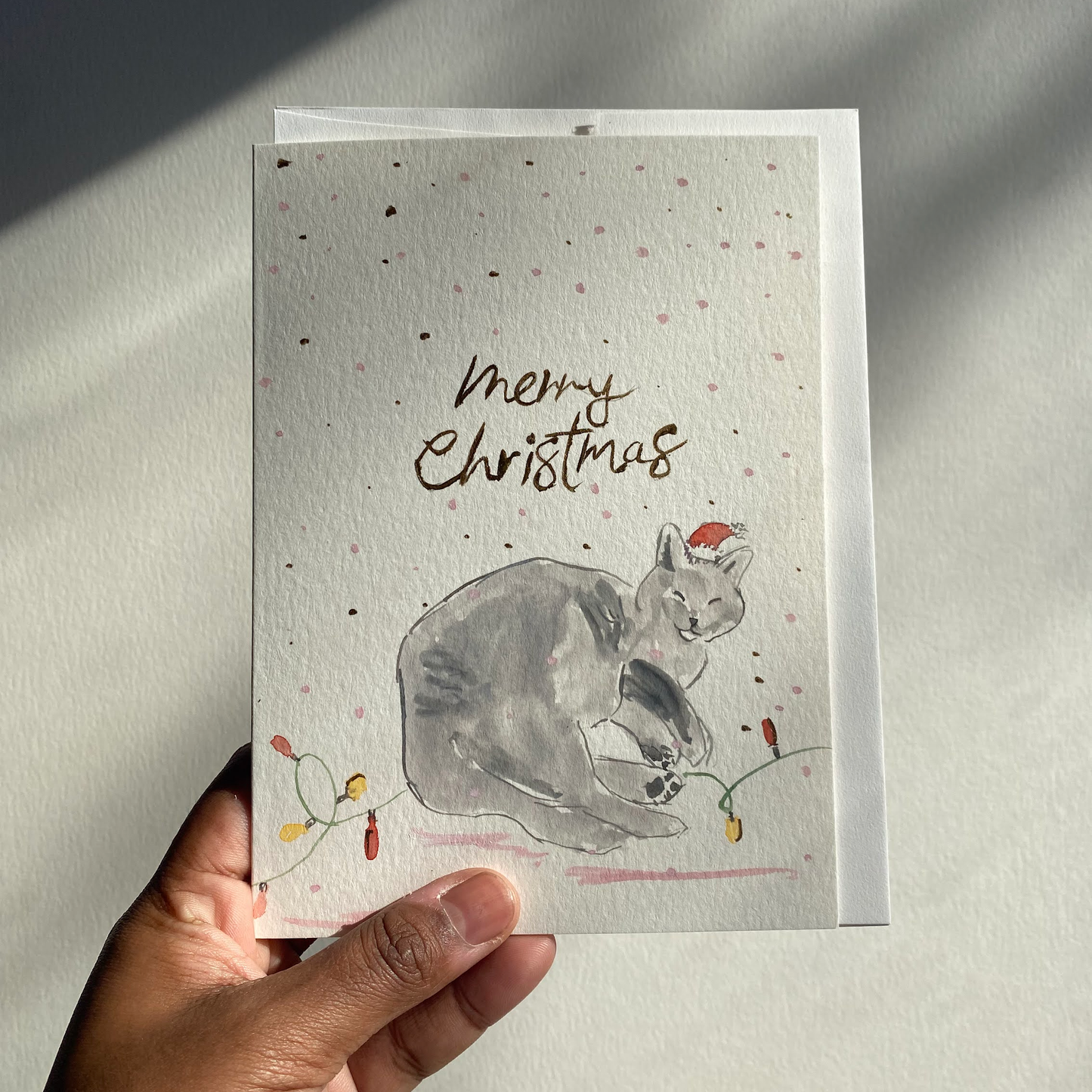 Meowy Christmas Greeting Card
