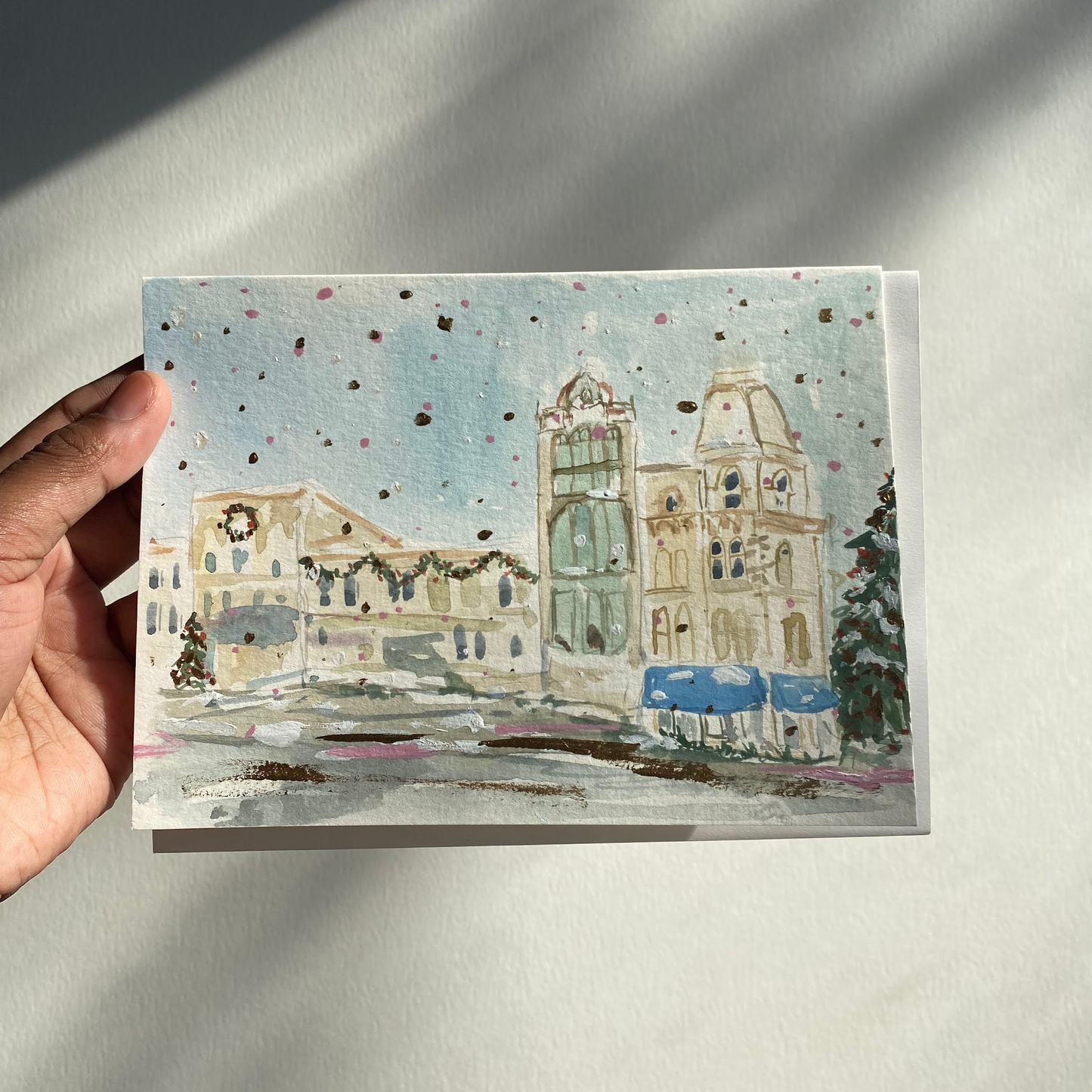 Petrie Building, Wyndham St Greeting Card