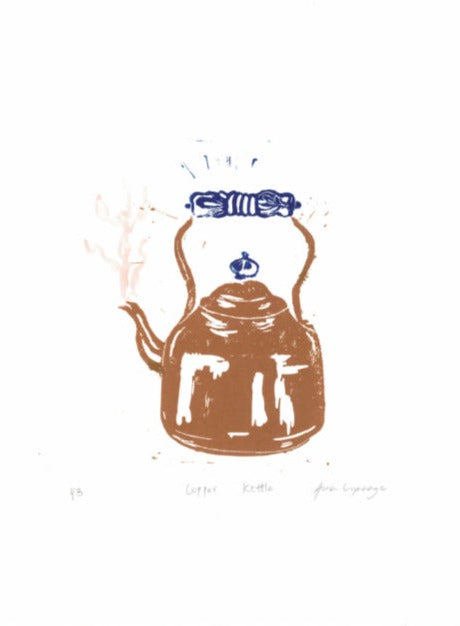 Copper Kettle Linocut