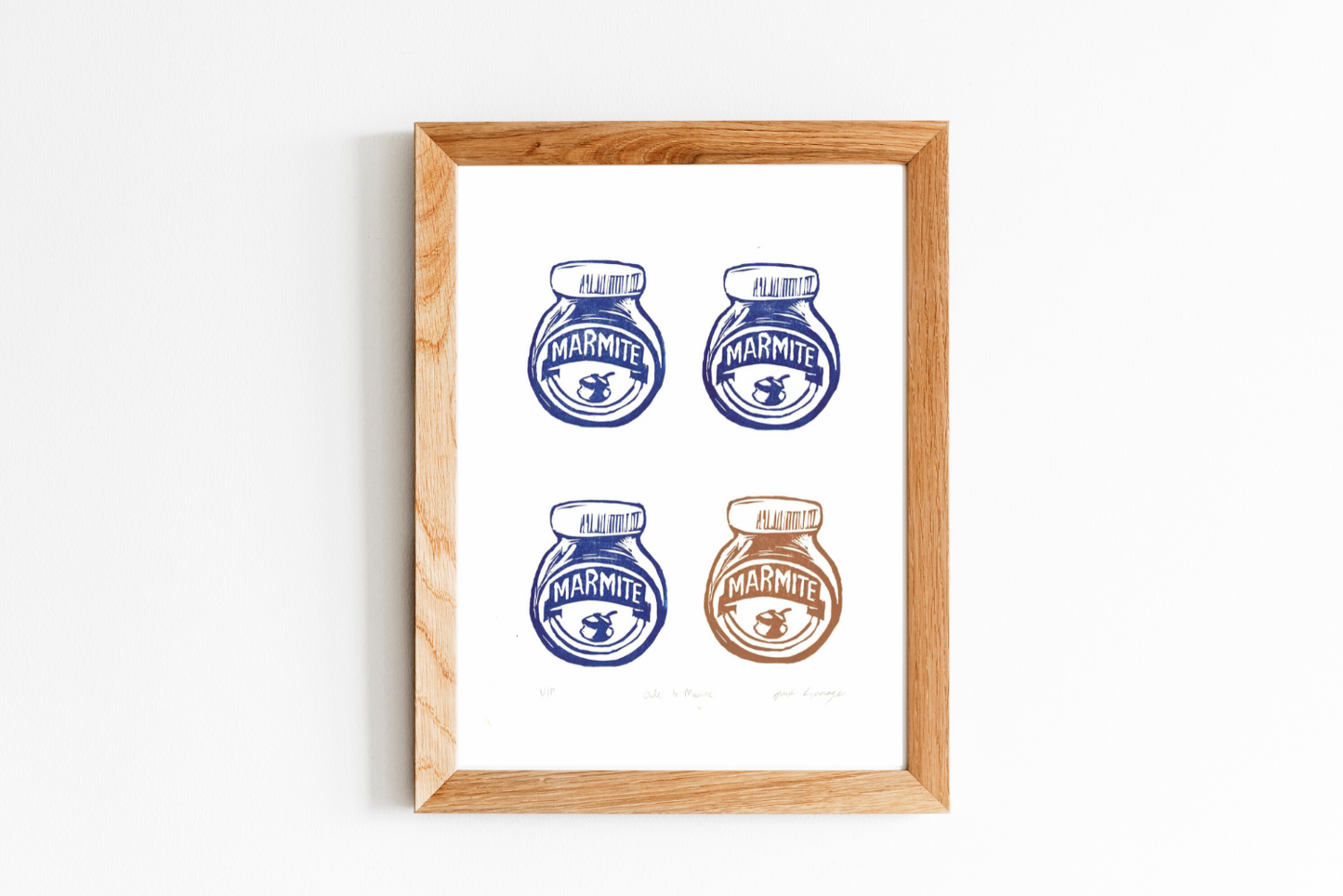 Ode to Marmite Linocut