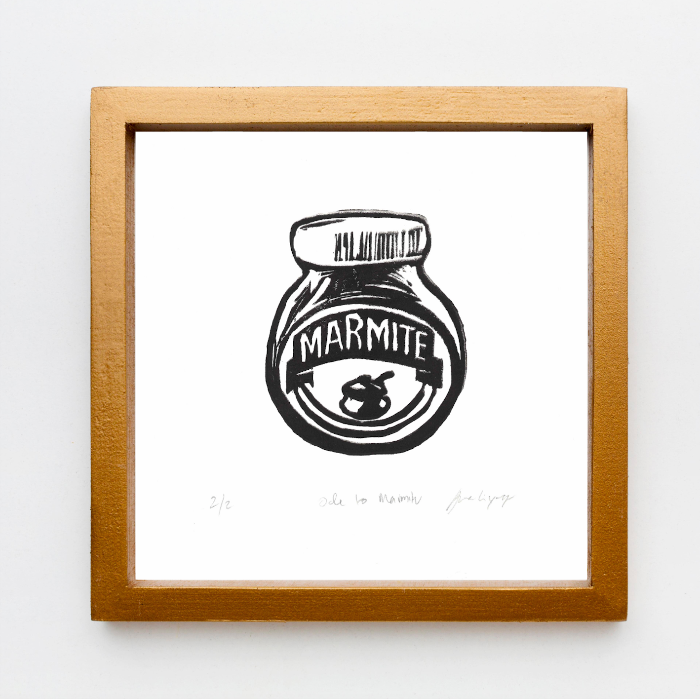 Ode to Marmite Linocut