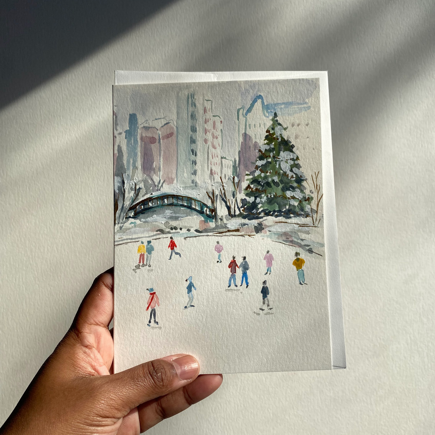 Winter Skate Greeting Card