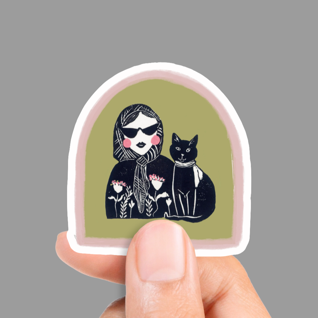 Cat Lady Sticker